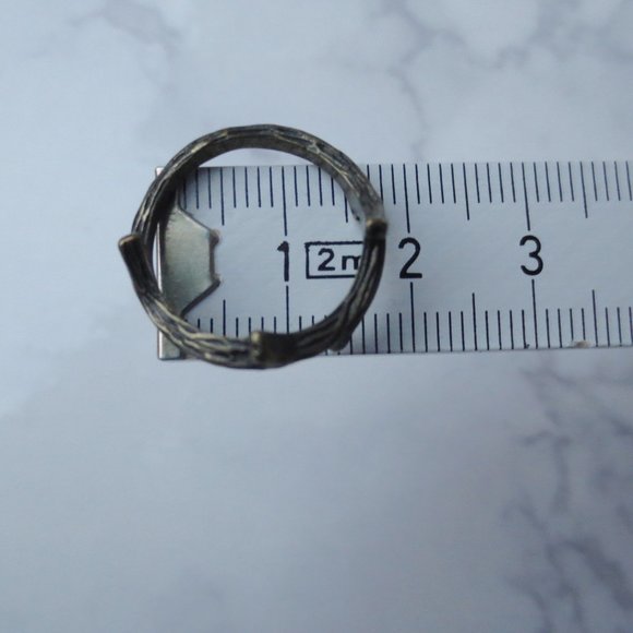 Brass Tone Nature Theme Rings Fox and Branch - Picture 3 of 4